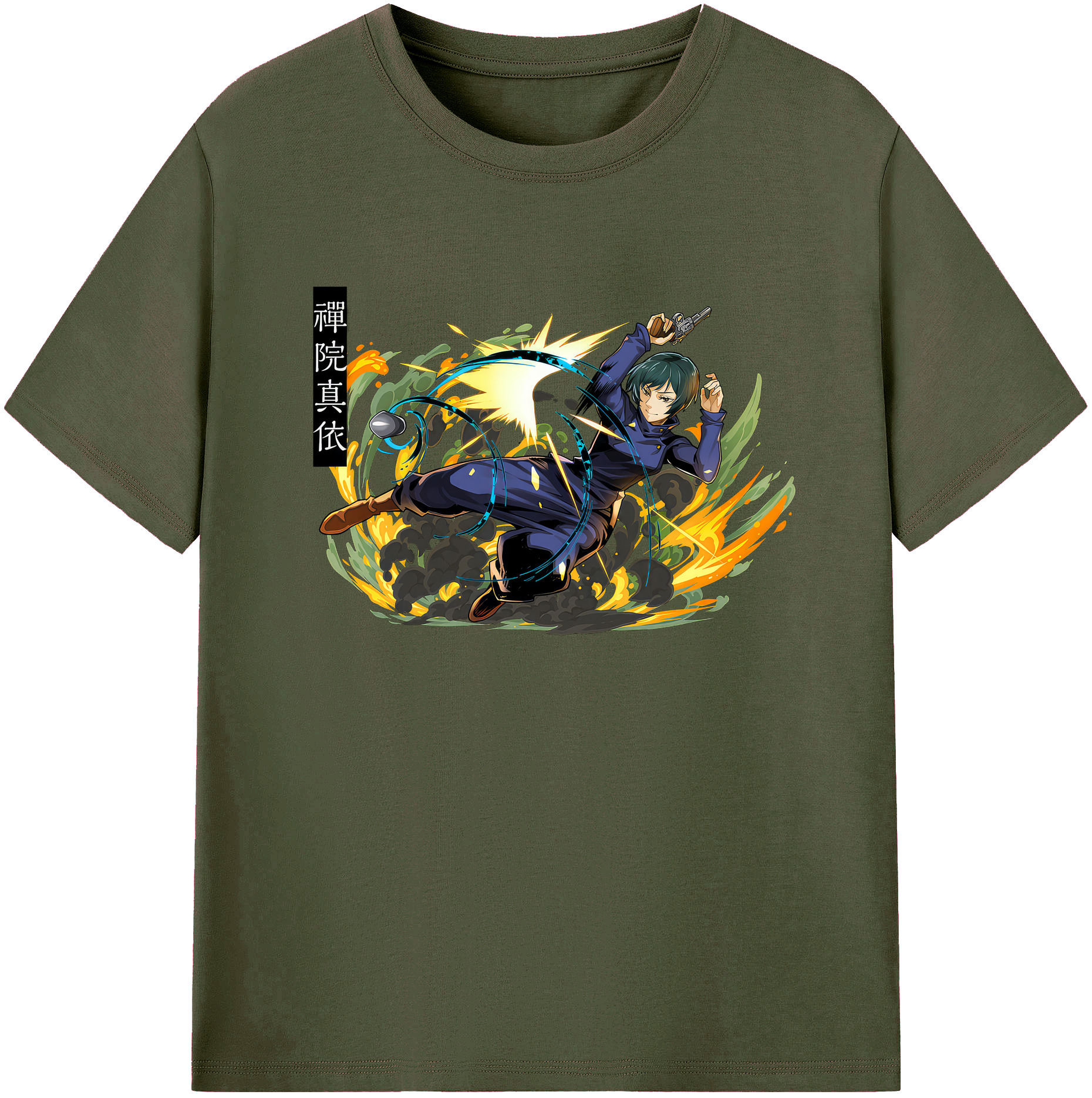 （画像用） 呪術廻戦 Jujutsu Kaisen 綿100％ メンズ半袖Tシャツ｜肌触りやわらか＆通気性